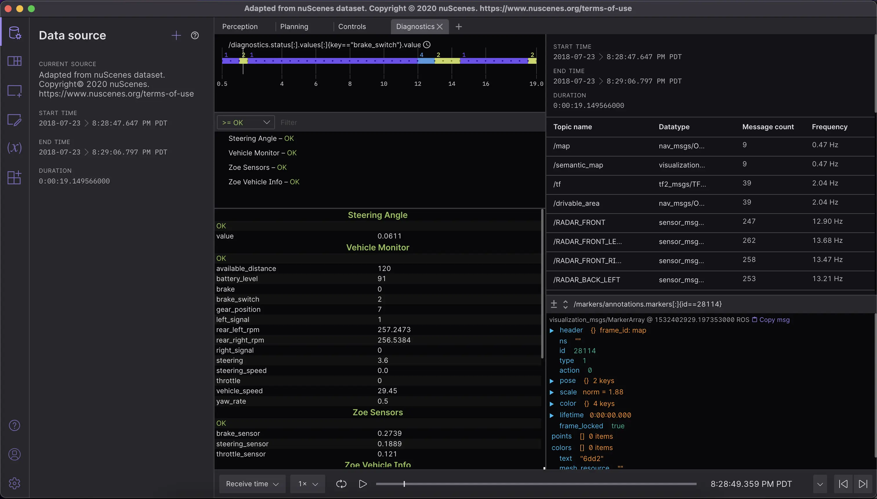 Foxglove Studio screenshot